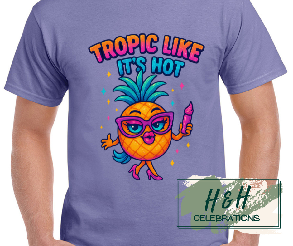 Womens Tropic Like It's Hot T-Shirt - 13 Colours