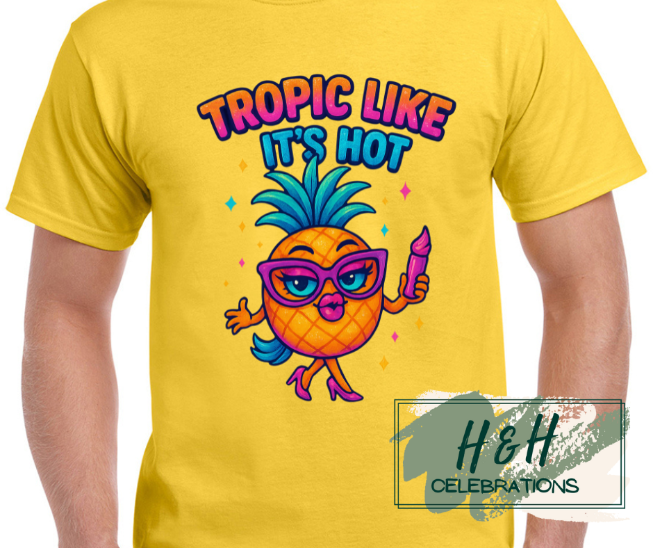 Womens Tropic Like It's Hot T-Shirt - 13 Colours