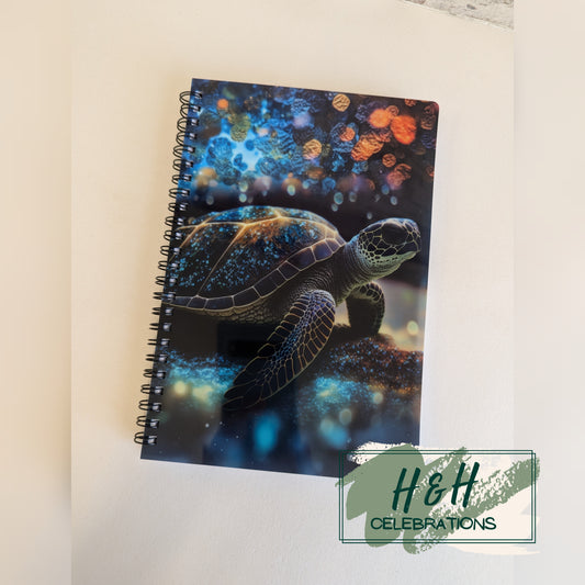 Turtle Print A5 Lined Notepad