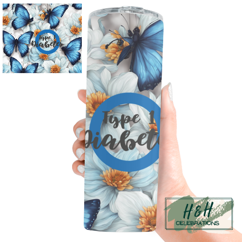 Type 1 Diabetic 20oz Skinny Tumbler