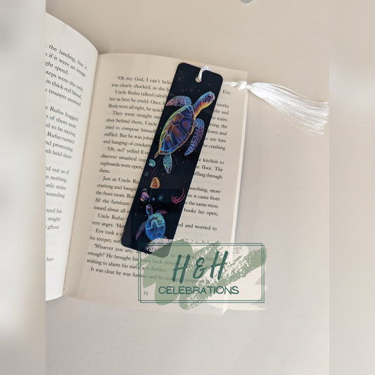 Vibrant Turtle Bookmark