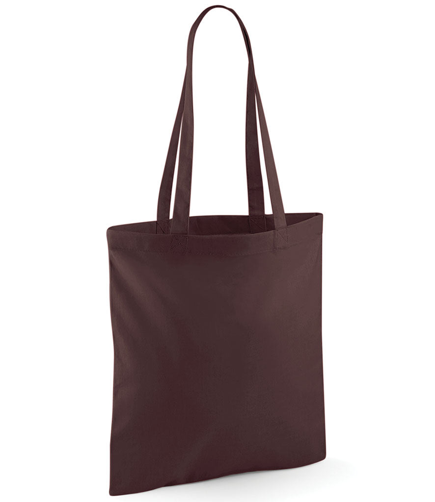 Rolling Oval Long Handle Cotton Tote Bag