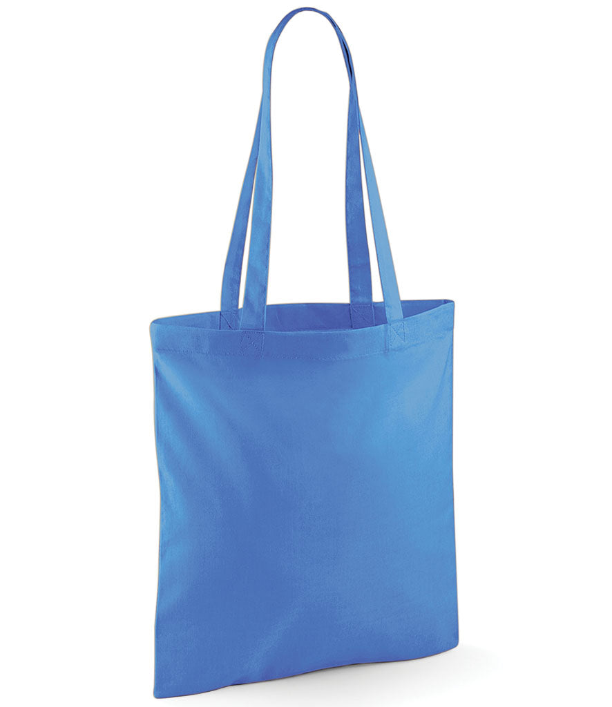 Rolling Oval Long Handle Cotton Tote Bag
