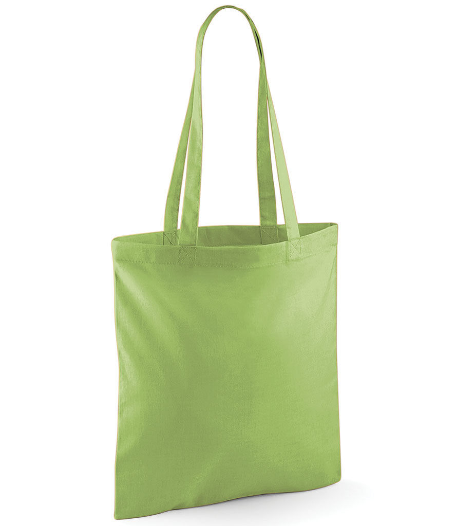 Rolling Oval Long Handle Cotton Tote Bag