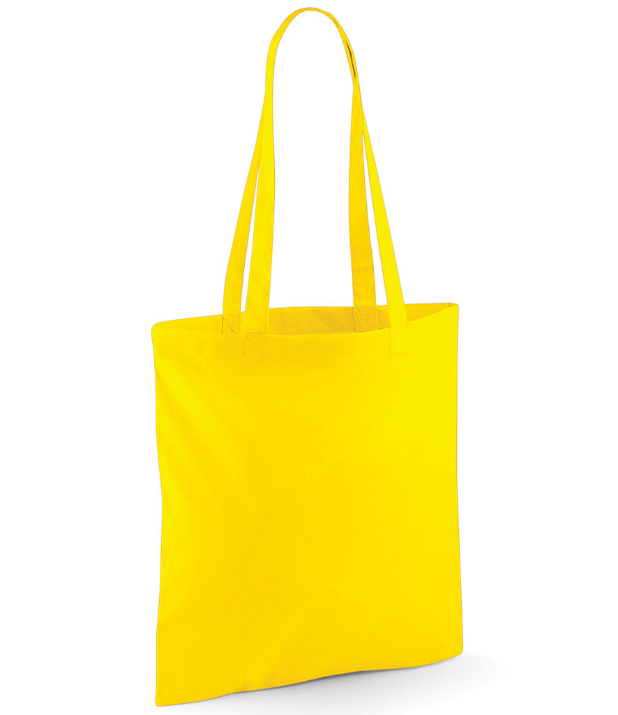 Rolling Oval Long Handle Cotton Tote Bag