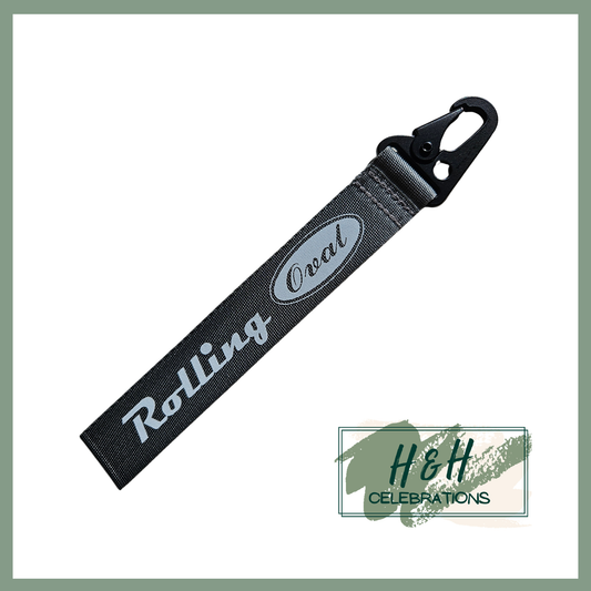 Rolling Oval Wristlet - Grey