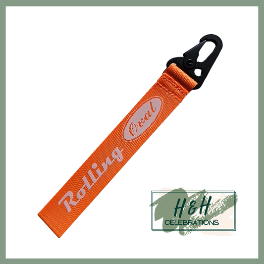 Rolling Oval Wristlet - Orange