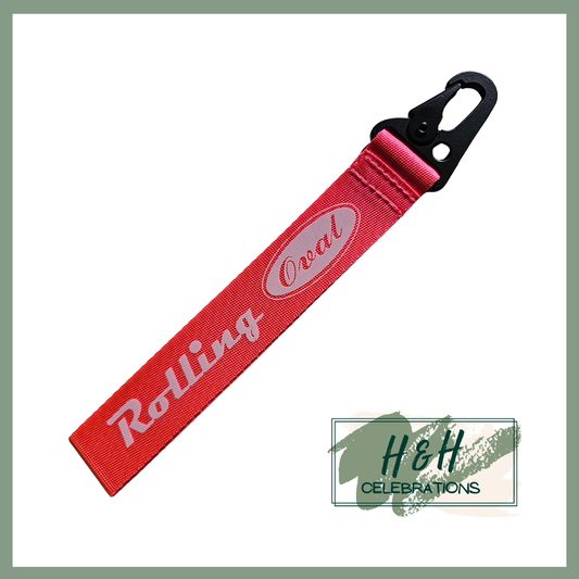 Rolling Oval Wristlet - Fuchsia