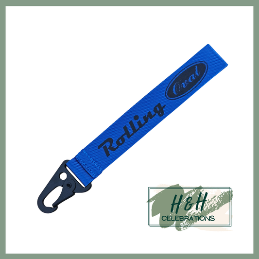 Rolling Oval Wristlet - Royal Blue
