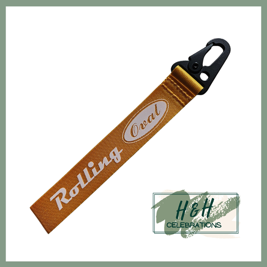 Rolling Oval Wristlet - Yellow