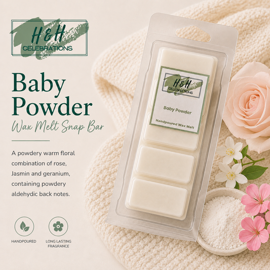 Baby Powder Wax Melt Snap Bar