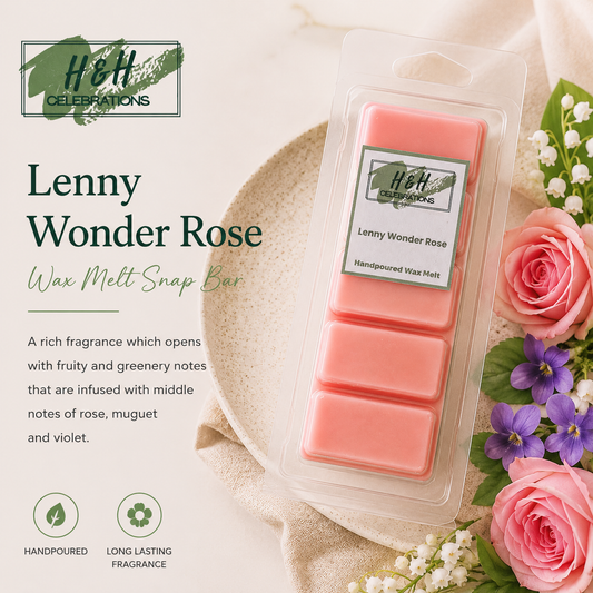 Lenny Wonder Rose Wax Melt Snap Bar
