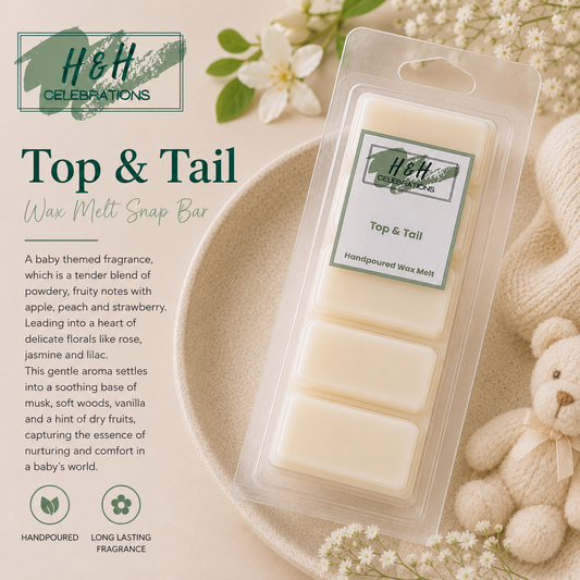 Top & Tail Wax Melt Snap Bar