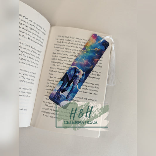 Watercolour Elephant Bookmark