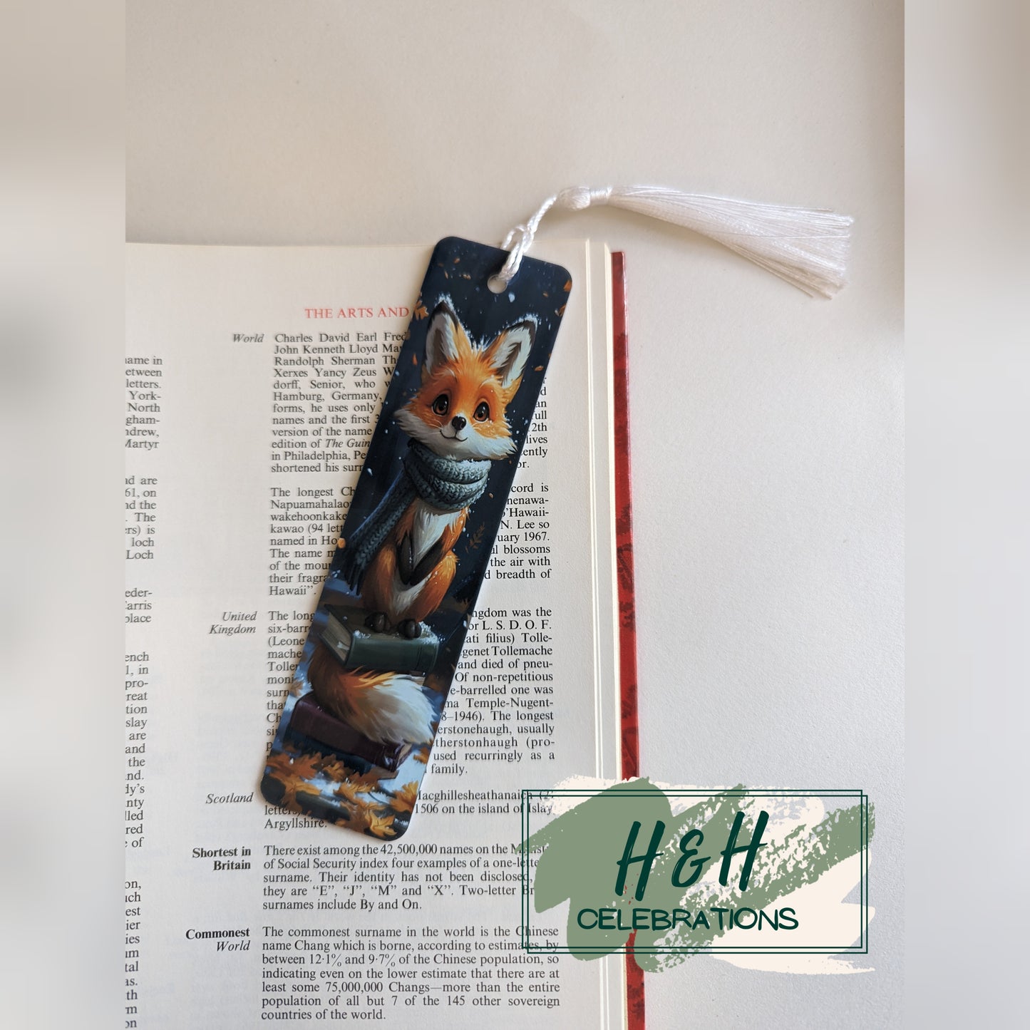 Winter Fox Bookmark