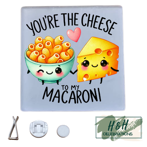 You're The Cheese To My Macaroni Acrylic Car Vent Air Freshener