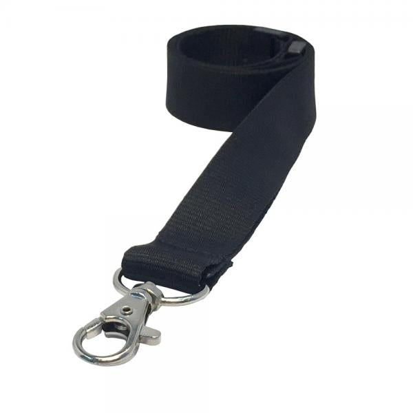 Rolling Oval Lanyard - Black