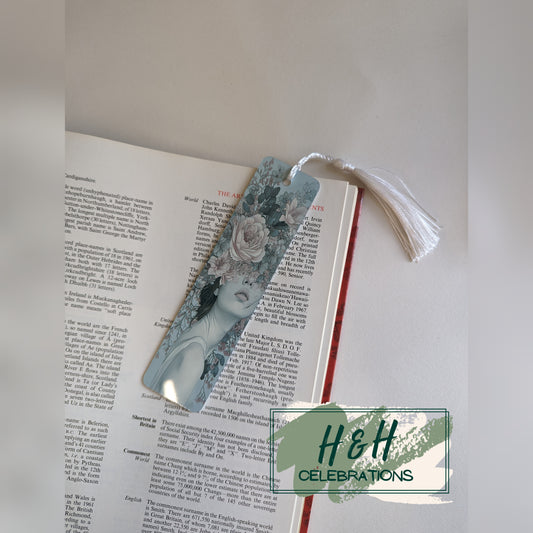 Floral Surrounding Female Bookmark