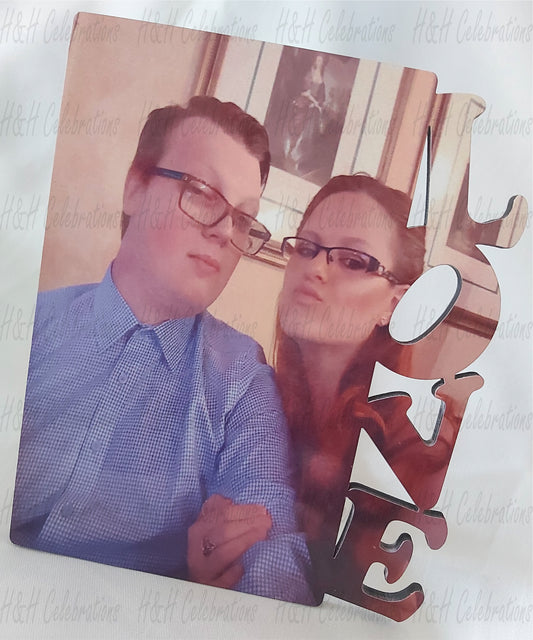 Personalised MDF Love Photo Panel