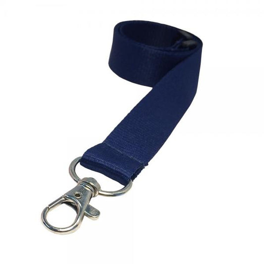 Rolling Oval Lanyard - Navy Blue