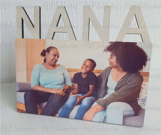 Personalised MDF Nana Photo Panel