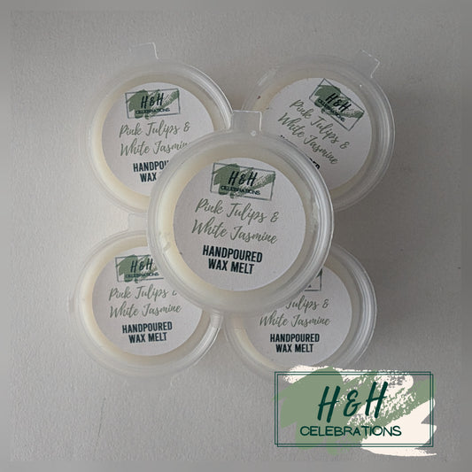 Pink Tulips & White Jasmine Wax Melt 1oz Pot