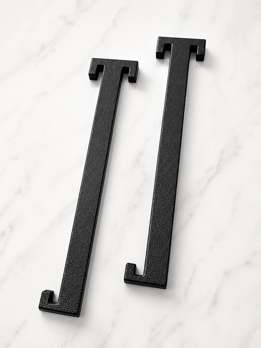 Black Plastic Car Show Number Plate Holder - Pack of 2