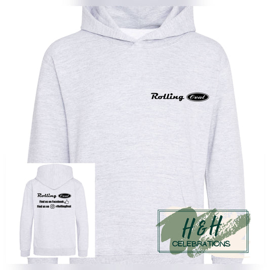 Rolling Oval Hoodie For Kids - Ash