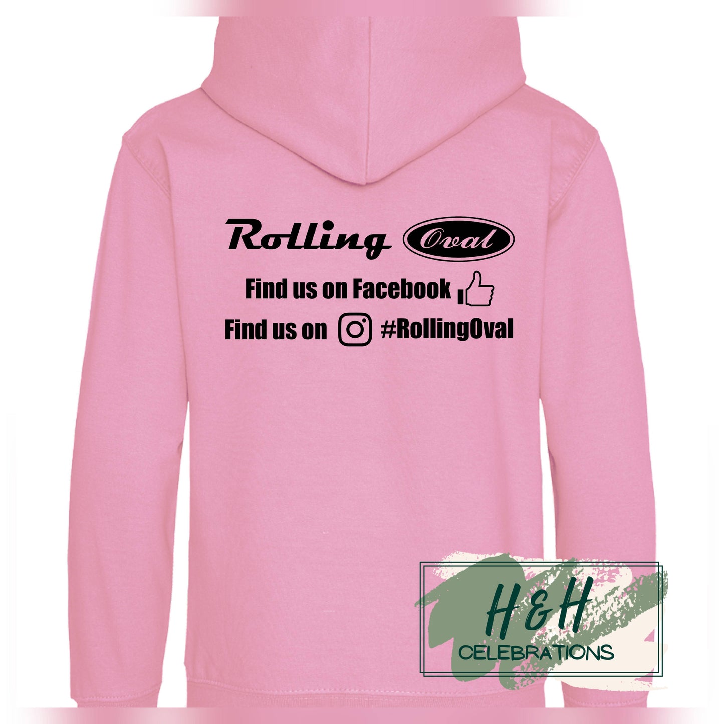 Rolling Oval Hoodie For Kids - Candyfloss Pink