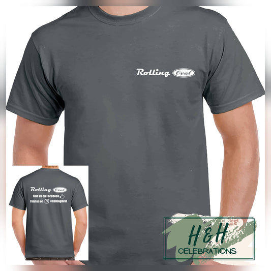 Rolling Oval T-Shirt For Kids - Charcoal