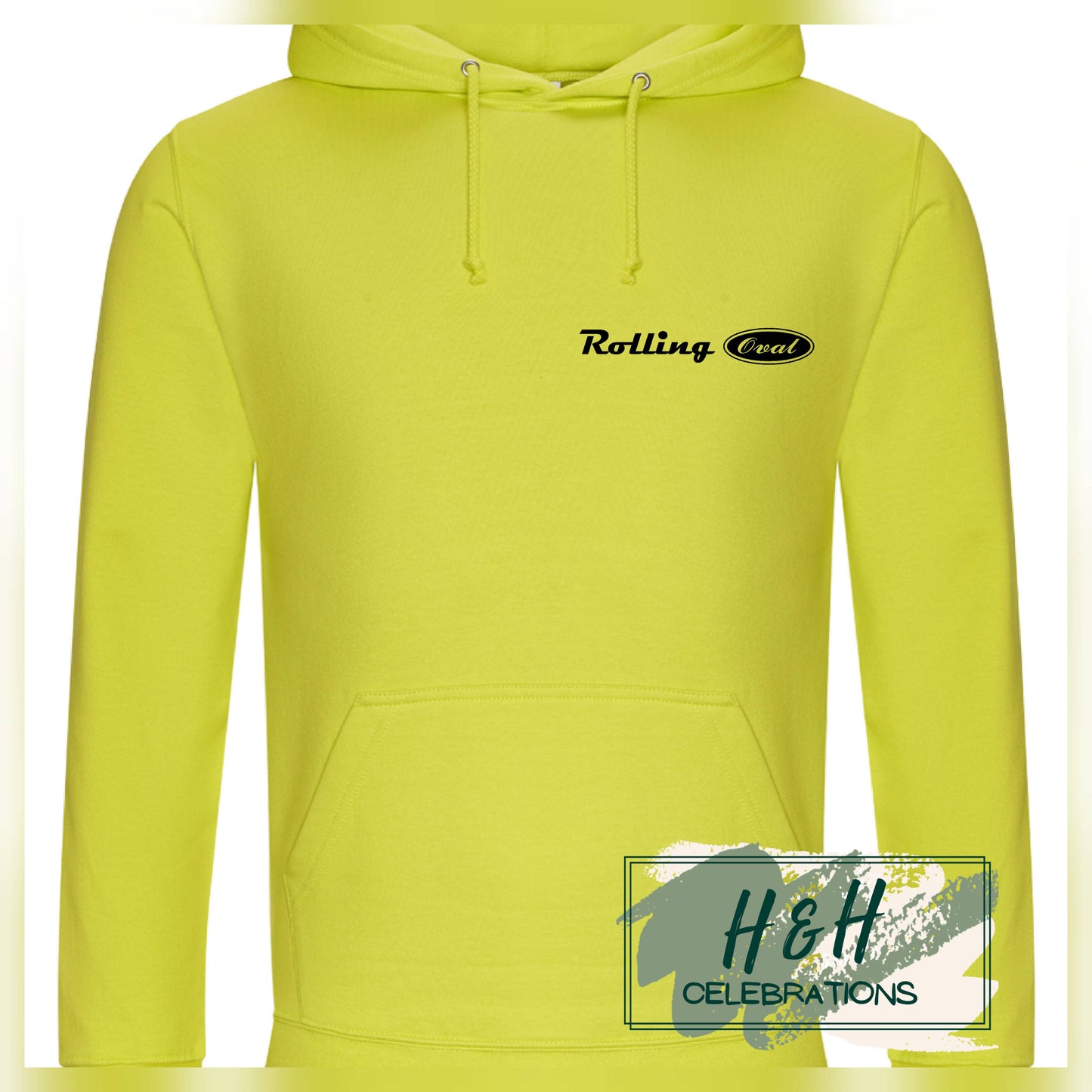 Rolling Oval Hoodie For Adults - Citrus