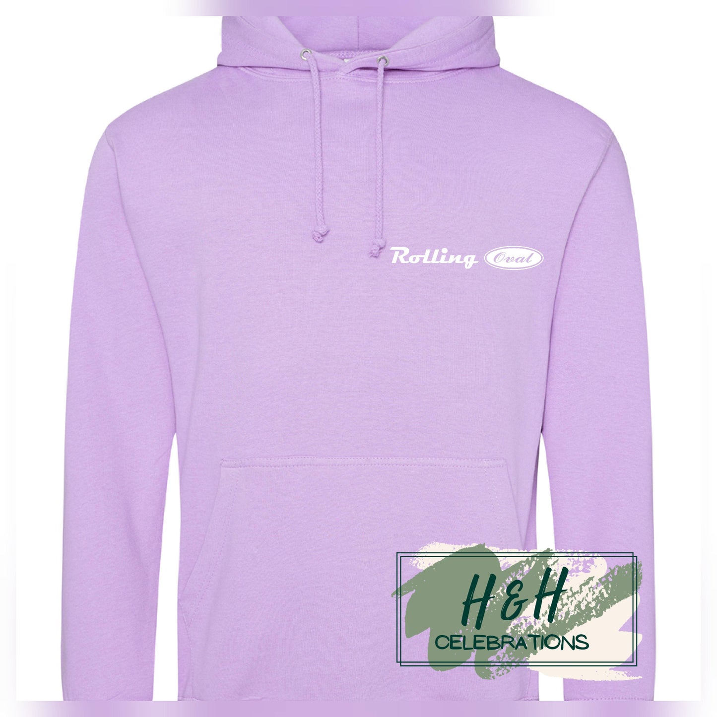 Rolling Oval Hoodie For Adults - Lavender