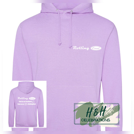 Rolling Oval Hoodie For Adults - Lavender