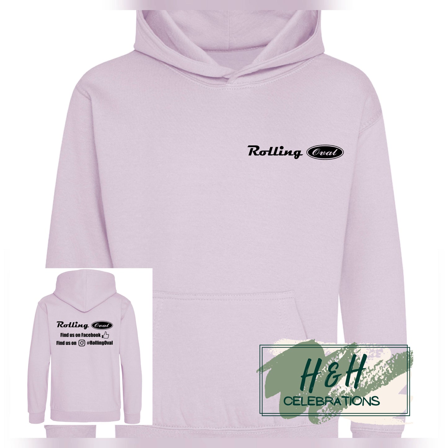 Rolling Oval Hoodie For Kids - Lilac