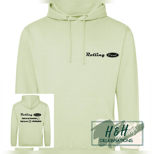 Rolling Oval Hoodie For Adults - Pistachio
