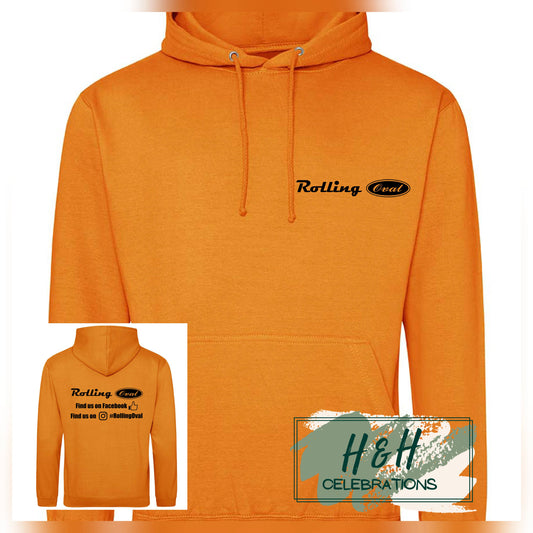 Rolling Oval Hoodie For Adults - Pumpkin Pie