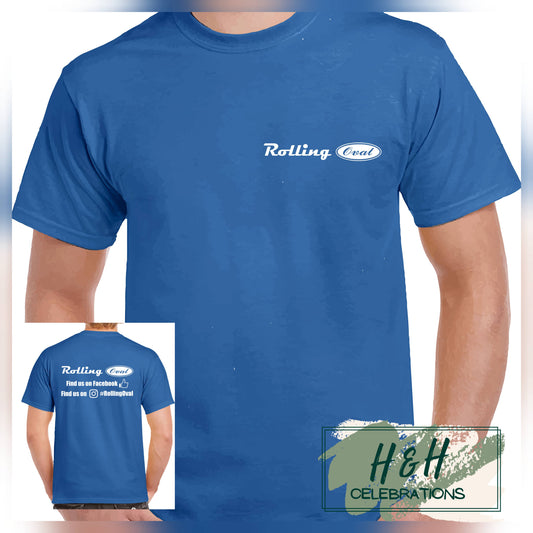 Rolling Oval T-Shirt For Kids - Royal Blue