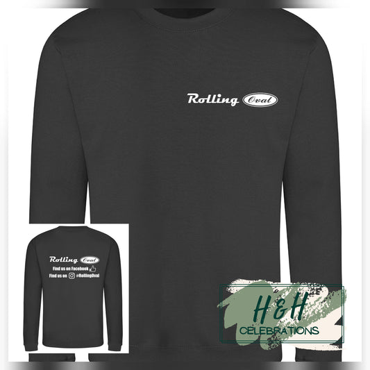 Rolling Oval Sweatshirt For Adults - Shark Grey