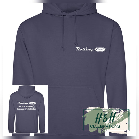 Rolling Oval Hoodie For Adults - Shark Grey