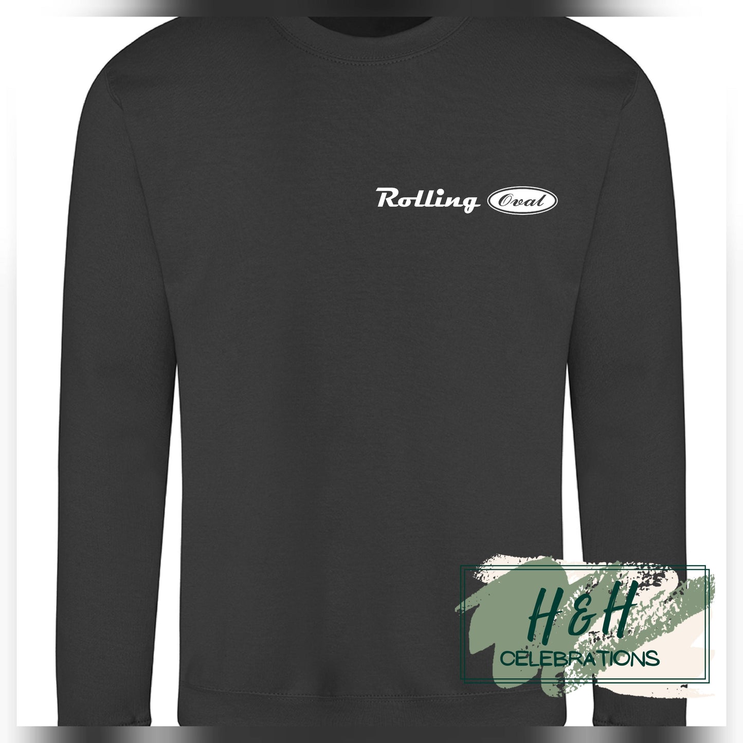Rolling Oval Sweatshirt For Adults - Storm Grey