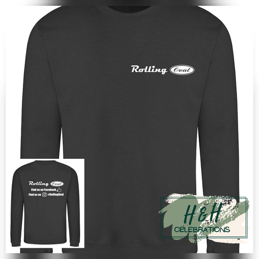 Rolling Oval Sweatshirt For Kids - Storm Grey
