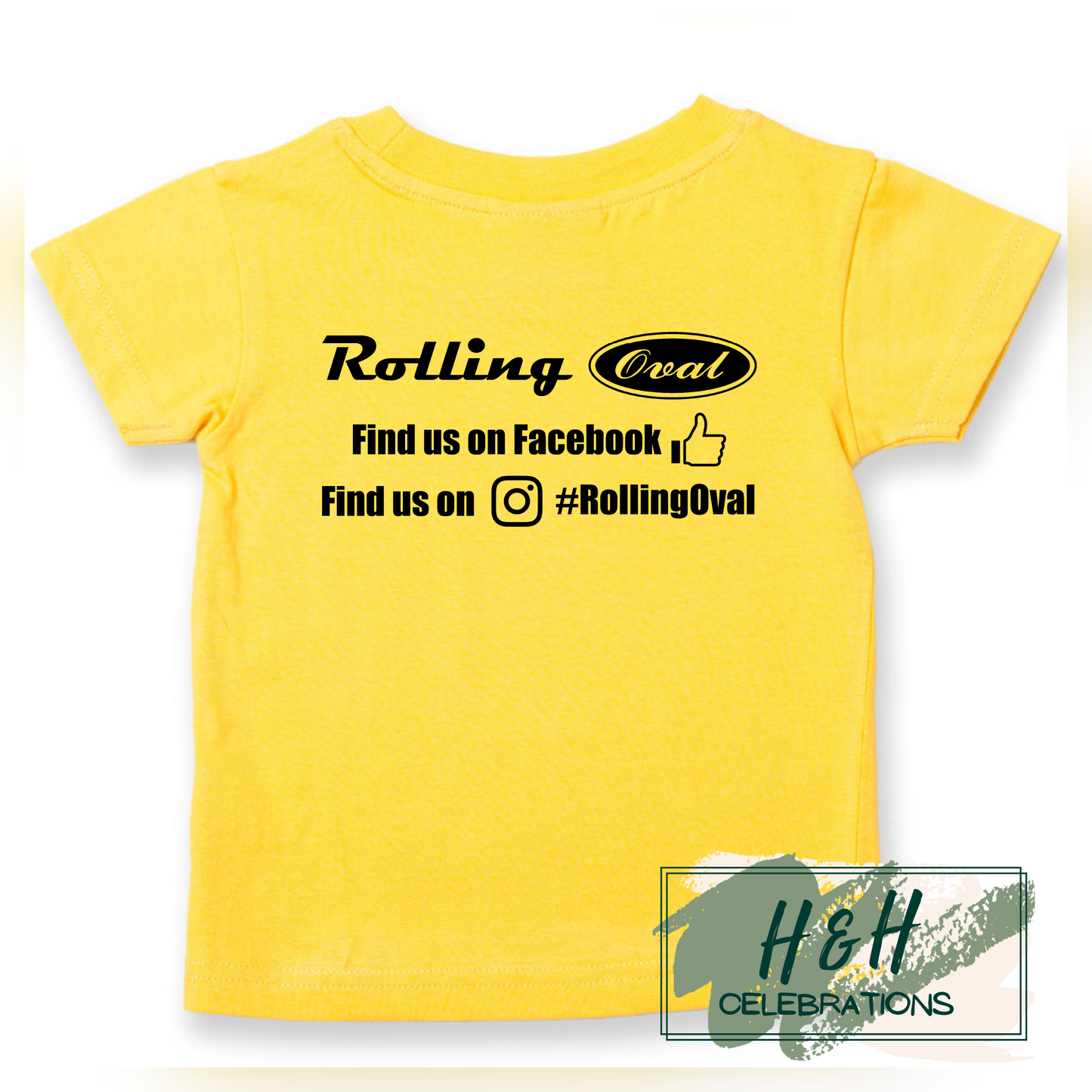 Rolling Oval T-Shirt For Babies - Sunflower