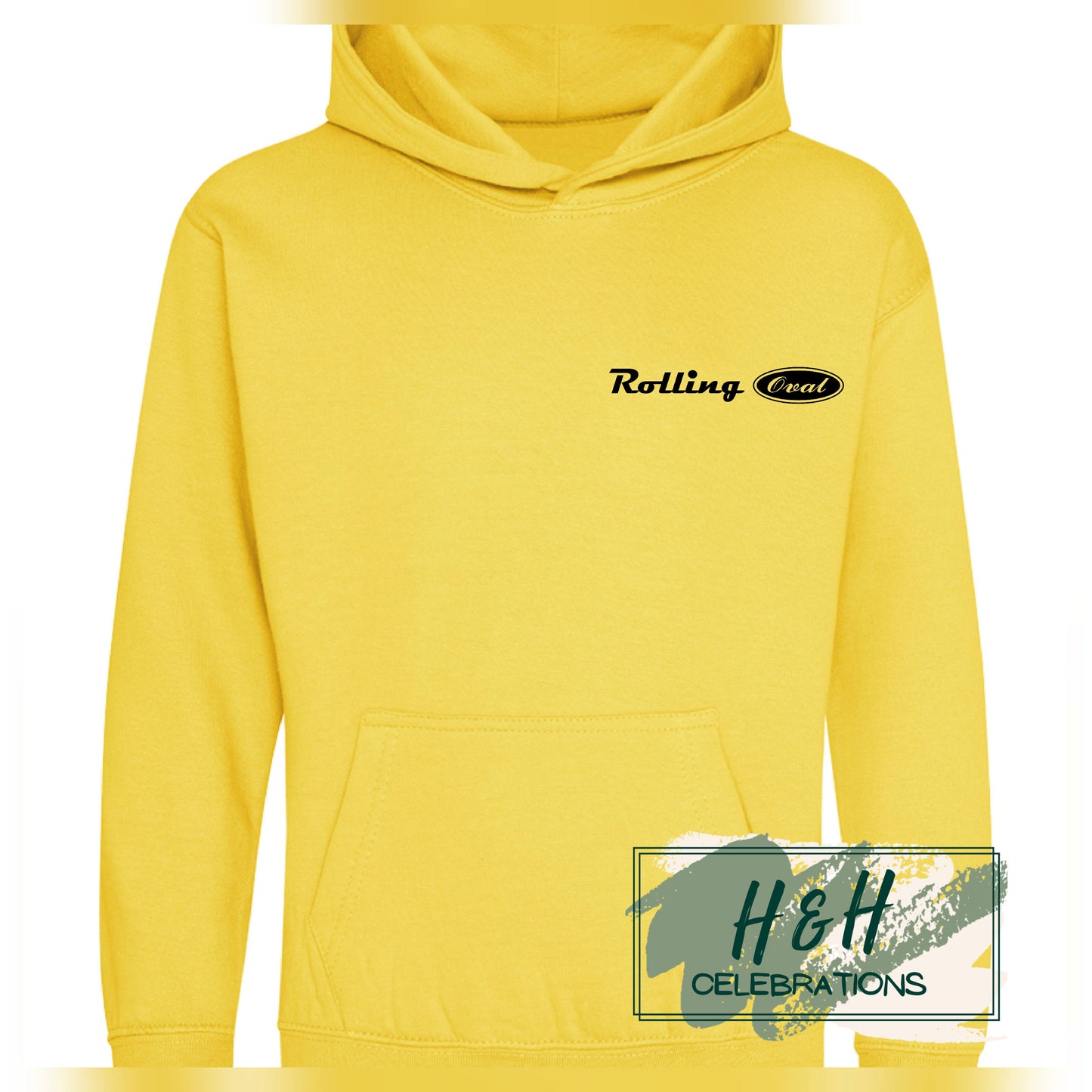 Rolling Oval Hoodie For Kids - Sun Yellow