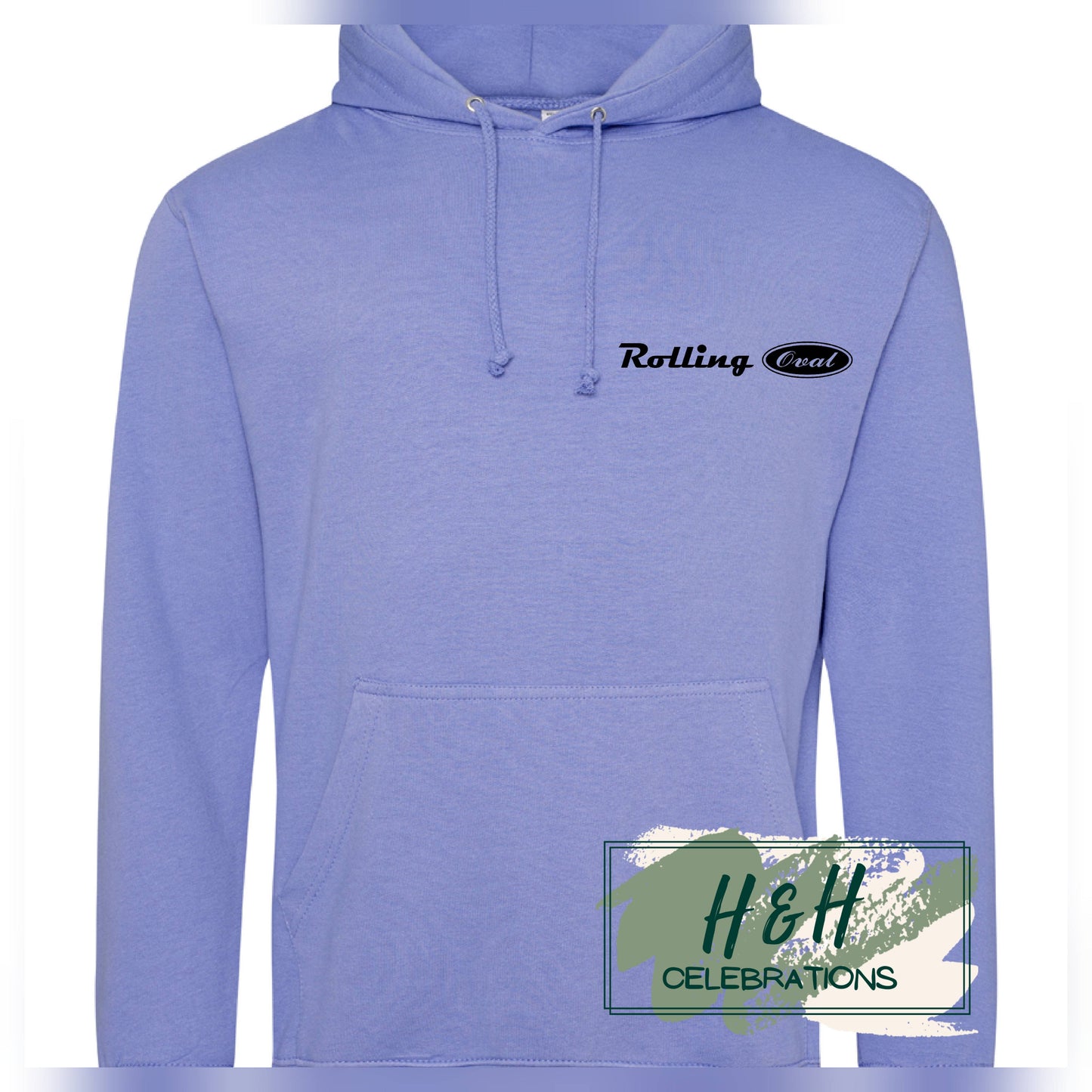 Rolling Oval Hoodie For Adults - True Violet