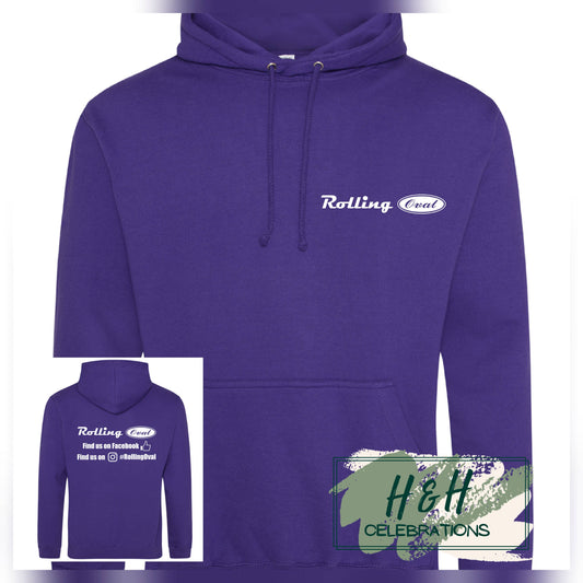 Rolling Oval Hoodie For Adults - Ultra Violet