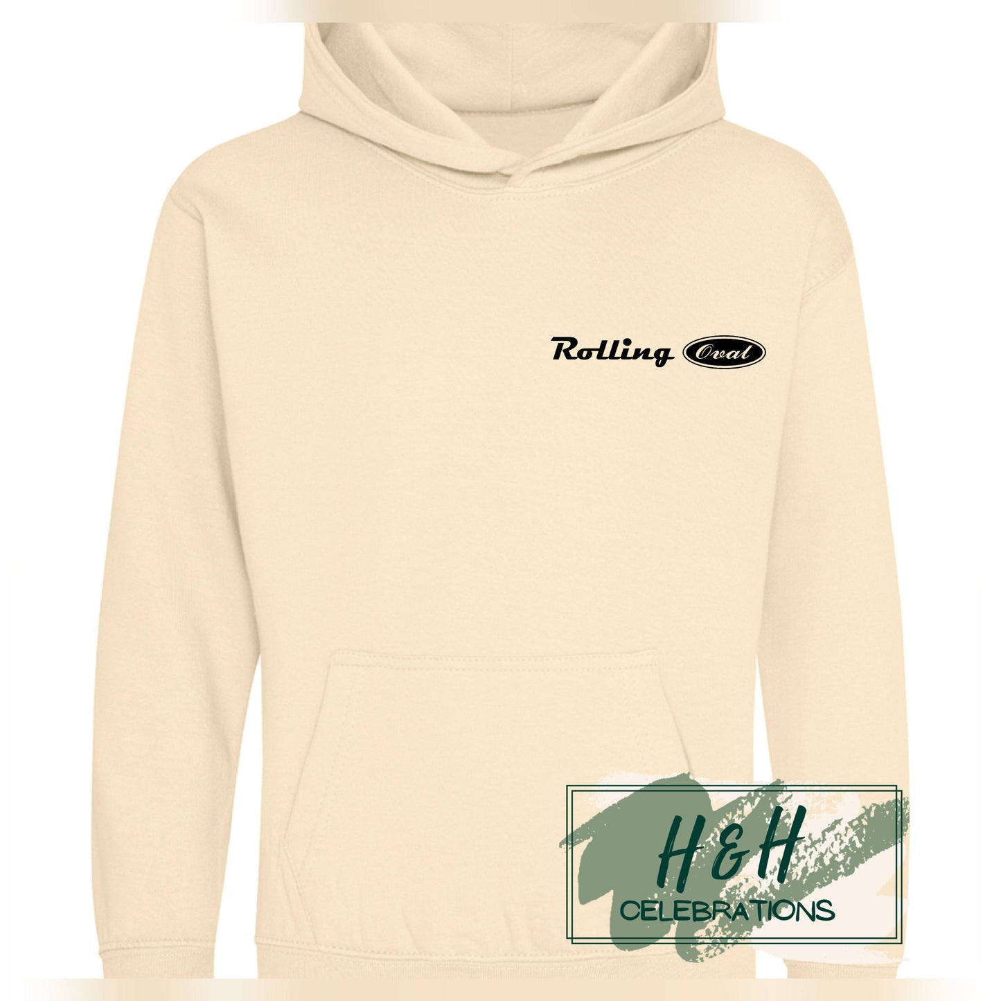 Rolling Oval Hoodie For Kids - Vanilla Milkshake